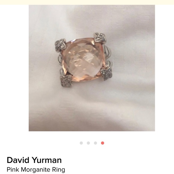 David Yurman Jewelry - DY Morganite&Diamond Chatelaine ring 14mm